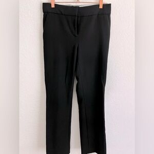 J.Crew Edie Full-Length Trouser Pants in Four-Season Stretch Black Size 4 Tall